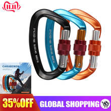 25KN Professional Climbing Carabiner D Shape Aviation Aluminum Safety Lock Outdoor Ascend Mountaineering Equipment 2024 - buy cheap