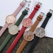 Elegant Flower Design Watches Women Fashion Casual Leather Wristwatches Luxury Ladies Watch Female Clock Woman Quartz Watch 2024 - buy cheap