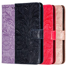 3D Lace Leather Wallet Case For Huawei Honor 9A 8A 8S 8X 8C 30S 20 30 Pro 10i 10 Lite P20 P30 P40 Plus Y7 Y5 Y6 2019 Flip Cover 2024 - buy cheap