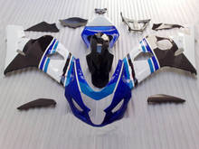 Kit de carenagem de motocicleta para gsxr600 750, k4, 04, 05, gsxr 600, gsxr750 2004, 2005, abs, top branco e azul, conjunto com presentes sf59 2024 - compre barato