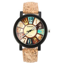 Модные с граффити в стиле Харадзюку женские часы с рисунком Кожаный ремешок аналоговые кварцевые наручные часы Vogue цифровые наручные часы Ретро часы relogio feminino 2024 - купить недорого