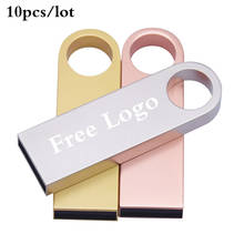 Mini Metal USB Flash Drive 10pcs/lot Free Logo Pendrive 32GB 16GB 8GB 4GB Photography Gift 64GB Usb Stick 2.0 flash storage disk 2024 - buy cheap