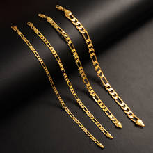 Bangrui Chain Bracelets for Women Men GoldCuban Curb Figaro Snake Link Chains Men's Bracelet Hand Chain Bangle Jewelry Gifts 2024 - buy cheap