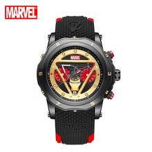 Disney Original Iron Man Japan Quartz Casual Wrist Watches Marvel Sapphire Crystal 100M Waterproof Luminous Hands Silicone Band 2024 - buy cheap