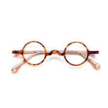Brand Design Acetate Glasses Frame Men Metal Vintage Round Prescription Eyewear Myopia Optical Irregular Eyeglasses Men's NX 2024 - buy cheap