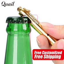 Quail Newest Style Whistle Beer Bottle Opener with Keychain Kitchen Bar Bottle Opener Tools Free engraved Logo/Text As Gifts 2024 - buy cheap