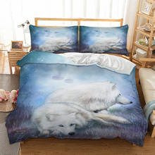 White Fox Bedding Set Luxury Single Double Bed Clothes Snow Queen King Twin Full Duvet Cover Set For Adult Home Textiles 2024 - buy cheap