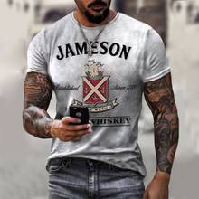 2021 Fashionable and Handsome Men's Compass 3D Printed T-shirt Summer Hot Sale Hip Hop Style Short Sleeve T-shirt Fashion Trend 2024 - compre barato