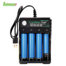 USB 3.7V 18650 Battery Charger Black 1 2 4 Slots AC 110V 220V Dual For 18650 Charging Rechargeable Lithium Battery Charger 2024 - buy cheap