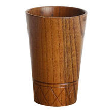 Wooden Mug Fashion Beer Cup Milk Cup Beer Tankard Handmade Tea Cup 11.5cm 2024 - buy cheap