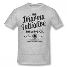 Dharma T Shirt LOST Dharma Initiative Brewing Company T-Shirt Streetwear Short Sleeve Tee Shirt Fun Plus size  Cotton Tshirt 2024 - buy cheap