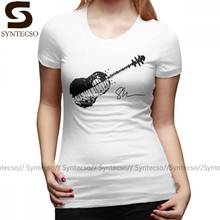 Nervous T-Shirt Shawn Mendes Guitar Signature Edition BLACK T Shirt Navy Print Women tshirt Cotton O Neck Ladies Tee Shirt 2024 - buy cheap