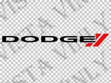 Para (2 pces) novo logotipo dodge emblema com listras vinil decalque adesivo 2024 - compre barato