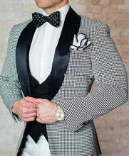 Anniebrigney-Conjunto de trajes con solapa para hombre, esmoquin ajustado para novio, chaqueta Formal personalizada para boda y graduación, pantalones blancos 2024 - compra barato