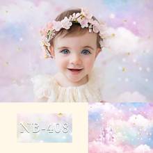 Baby Portrait Photography Backdrop Fairy Tale Castle Cloud Children Birthday Newborn Baby Shower Photo Background Photocall Prop 2024 - buy cheap