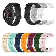 Pulseira de reposição de silicone para huami amazfit gtr, bracelete de reposição para relógio amazfit bip, 47mm 42mm/gts/amazfit stratos 3 pace 2024 - compre barato