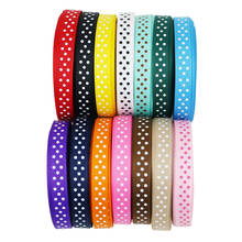 (25yards/roll) 10mm Cartoon Polka Dots Printed Grosgrain Ribbon Lovely lace Series Ribbons 2024 - buy cheap
