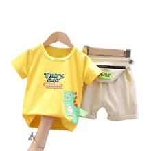 Infant Sports Clothes New Summer Children O-Neck Clothing Baby Boys Girls T Shirt Shorts 2Pcs/sets Toddler Cartoon Tracksuits 2024 - buy cheap