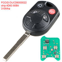 Chave remota com 4 botões 315mhz, com chip oucd6000022 de 80bit 4d63, para ford focus 2012, 2013, 2014, 2015 e 2016 2024 - compre barato