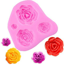 3D Rose Flower Shape Silicone Soap Mold Form Chocolate Cake Mold Handmade Diy Cake Fondant Decoration Soap Making Silicone 2024 - buy cheap