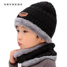 2 pieces baby winter hat Children Winter Hat Warm Girl Boy Child Warm Hat Scarf Set Baby Hat Enfant Knit Cute Hat Girl Boy 2024 - buy cheap