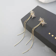 2020 New Gold Color Long Tassel Dangle Earrings for Women Wedding Drop Earring Fashion Jewelry Gifts 2024 - buy cheap