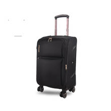Letrend mala de bagagem oxford giratória, masculina, mala de viagem com rodinhas para malas 2024 - compre barato