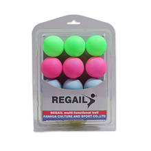 12PCS Colorful Table Tennis Balls  Plastic Entertain bounce ping pong Reusable ping pong balls Party Decoration Entertainment 2024 - buy cheap