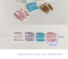 Falda Aurora para uñas, 100x8MM, Sinfonía, perlas para manicura, 9,5 Flash, Azure, vestido, decoración de resina para Nail Art, JE672, 2021 Uds. 2024 - compra barato