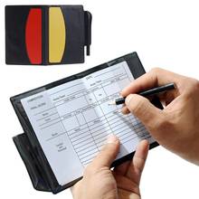 1 Pc New Sport Football Soccer Referee Wallet Notebook with Red Card and Yellow Card 2024 - buy cheap