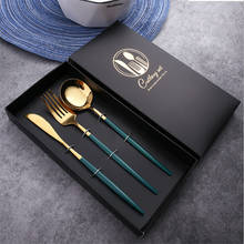 2021 Stainless Steel Dinnerware Gift Set Nordic Tableware Knife Fork Spoon Gold Spoon and Fork Set Steak Knife and Fork Gift Set 2024 - buy cheap