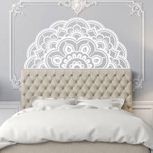 Bohemian Wall Decal Half Mandala Headboard Wallpaper Car Window Vinyl Stickers Yoga Studio Bedroom Home Decoration Wall Art E711 2024 - buy cheap