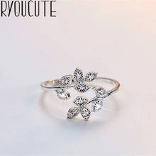 Богемное Винтажное кольцо с большим кристаллом в форме листа для женщин, женское античное коктейльное кольцо с костяшками, ювелирные изделия в стиле бохо 2024 - купить недорого