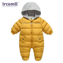 Ircomll 2022 winter unisex baby clothes romper baby girl boy newborn cheap Hooded Warm Autumn Jumpsuit Overalls 3M-24M 2024 - buy cheap