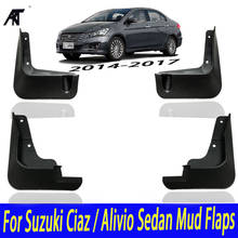 Car Molded Mud Flaps For Suzuki Ciaz / Alivio Sedan 2014-2017 Sport Mudflaps Splash Guards Mud Flap Mudguards Fender 2015 2016 2024 - buy cheap