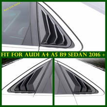 Exterior Refit Kit Side Rear Tail Window Scoop Louvers Spoiler Decoration Panel Cover Trim For Audi A4 A5 B9 Sedan 2016 - 2020 2024 - buy cheap