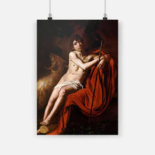 Saint John the Baptist Caravaggio Canvas poster Painting wall Art decor Living room Bedroom Study Home Decoration Prints 2024 - buy cheap