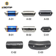 ZSDTRP-Cubierta de protección para silenciador de motocicleta, accesorio universal para escape de moto, con protector de acero inoxidable para defensa térmica 2024 - compra barato