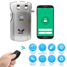 WAFU HF-018W WiFi Electronic Lock Remote Control Invisible Keyless Smart Door Lock Home Security Easy Installing Smart Lock 2024 - buy cheap