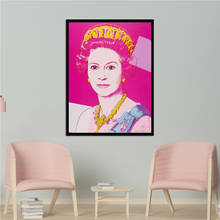 Wall Art Queen Elizabeth II Poster Home Decorative Painting British Style Cuadros Decoracion Wall Pictures for Living Room 2024 - buy cheap