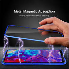 Magnetic Metal Flip Phone Case For Xiaomi Redmi Note10 Pro 360 Full Cover For Xiaomi Note10 Note 10 Pro Double side Glass Fundas 2024 - buy cheap