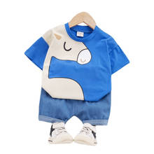 Summer Children Fashion Clothes Baby Boys Girls Cartoon T Shirt Shorts 2Pcs/sets Kids Infant Clothing Toddler Casual Sportswear 2024 - buy cheap