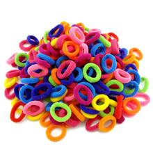 100pcs/lot Wholesale Colorful Child Kids Hair Holders Cute Rubber Hair Band Muilti Color Elastics Accessories Girl Charms Tie 2024 - buy cheap