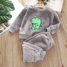 Cartoon Dinosaur Homewear Fashion Pajamas Baby Boy Clothes Sets For Girls Clothing Toddler Child  Casual Suit Children Kid Suits 2024 - buy cheap