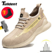 Work Safety Shoes Men Steel Toe Boots Indestructible Construction Sneakers Anti-smashing Puncture-Proof Soft Breathable womem 2024 - buy cheap