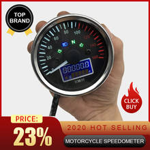 Universal 12V Motorcycle Speedometer LED Digital Tachometer Liquaid Crystal Instrument Gauge Odometer with Fuel meter Indicator 2024 - buy cheap