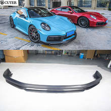 911 992 TA estilo FRP lábio dianteiro De fibra de Carbono difusor traseiro spoiler traseiro asa saias laterais para Porsche 911 992 carrera 991 2019 2024 - compre barato