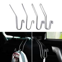 4PCS Multi-functional Metal Auto Car Seat Headrest Hanger Bag Hook Holder for Bag Purse Cloth Grocery Storage Auto Fastener Clip 2024 - buy cheap