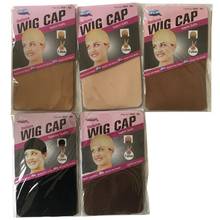 Gorro de malla para peluca, malla elástica, color Beige oscuro, 20 unidades (10 paquetes) 2024 - compra barato