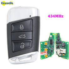 Chave remota inteligente de 3 botões 434mhz, para volkswagen magotan superb a7 passat b8 2010-2019 2024 - compre barato